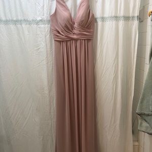 NWT Bill Levkoff David’s bridal size 8 bridesmaid dress frost rose